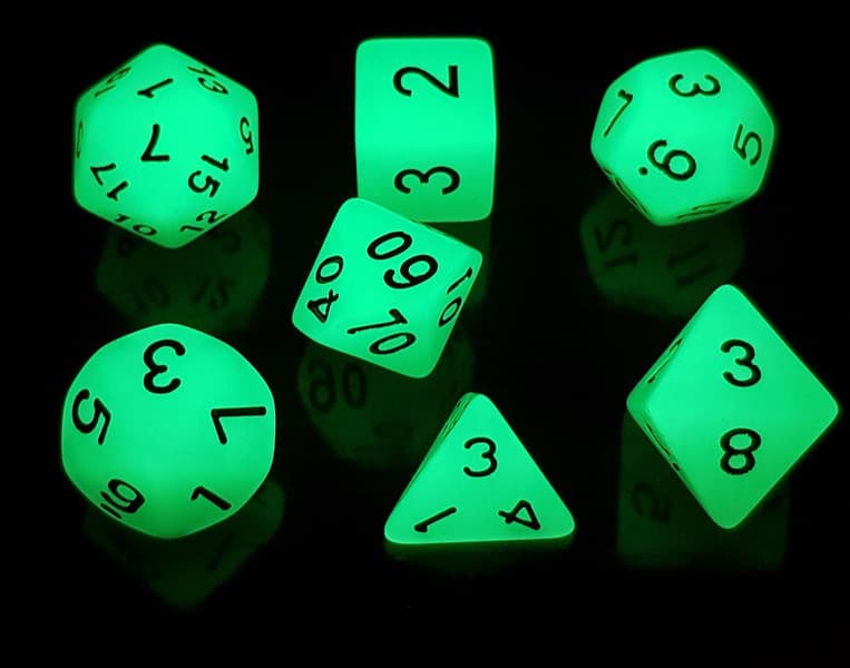 Fluorescent White - Numbers: Black