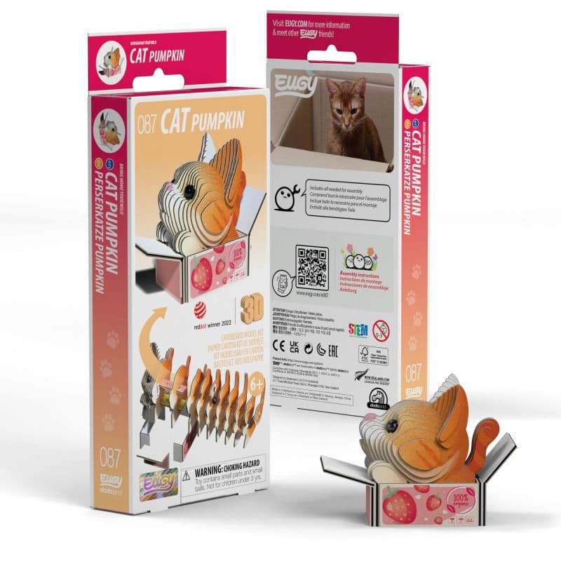 Eugy Byggsats Pumpkin Orange Cat