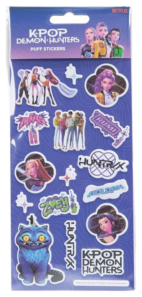 KPop Demon Hunters Puffy Sticker Set