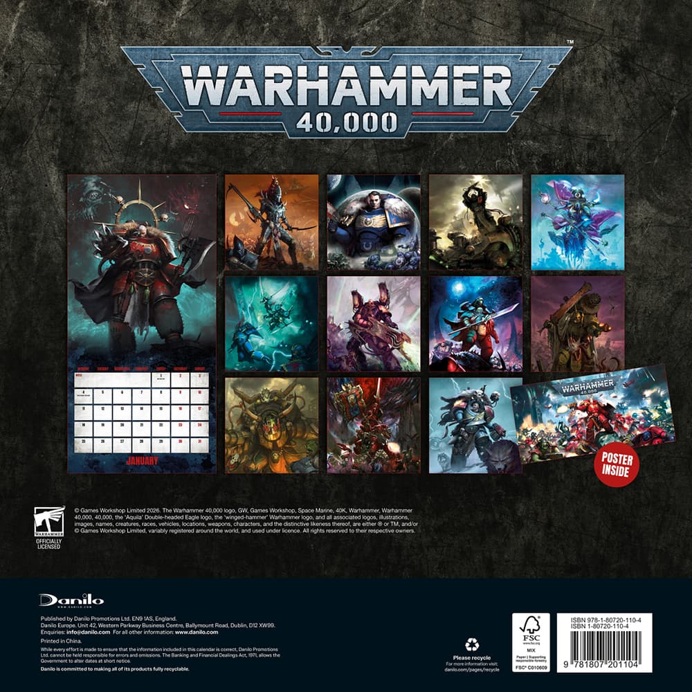 Warhammer Official 2027 Wall Calendar