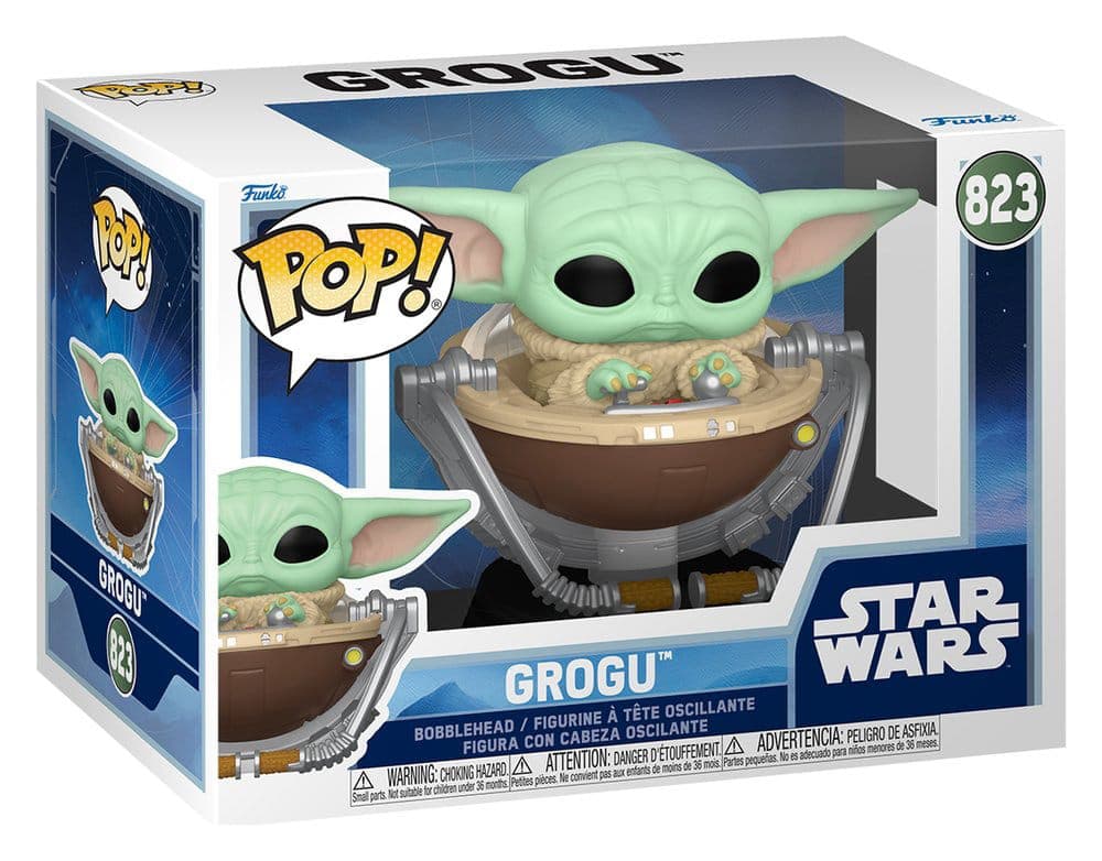 Mandalorian Grogu in Pram Pop! Bobblehead Figure