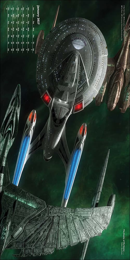 Star Trek Ships of the Line 2027 Wall Calendar