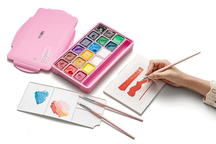 HIMI Brush Set of 5 - Pink Edition