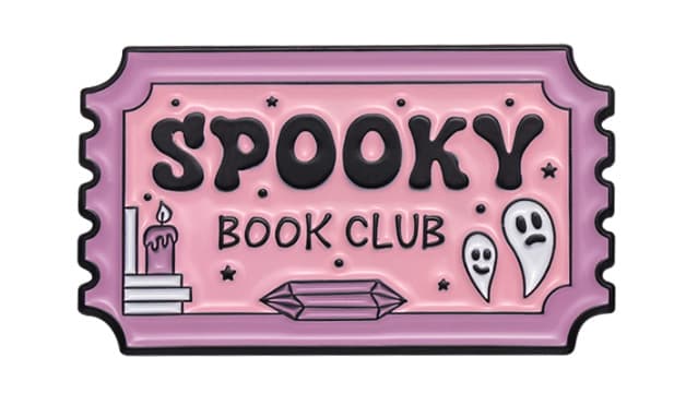Spooky Book Club Pin