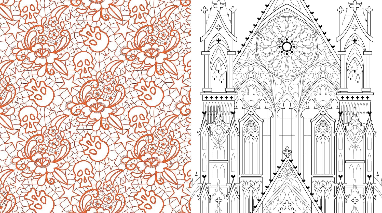 Gothic Coloring: Color Your Dark Side