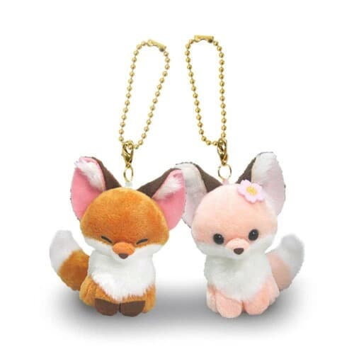 Mini Plush Hangers: Fox Pair