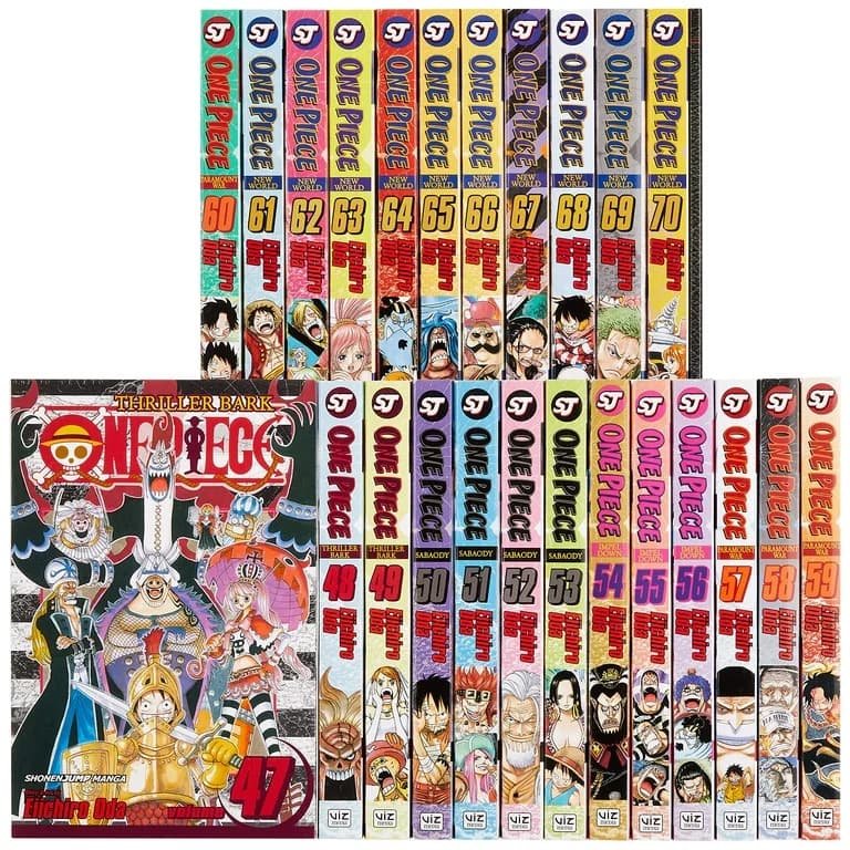 One Piece Box Set 3: Thriller Bark + New World, Vol 47-70