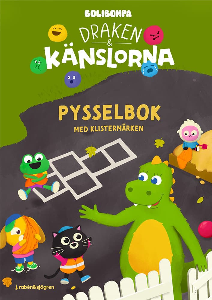 Draken och känslorna pysselbok med klistermärken