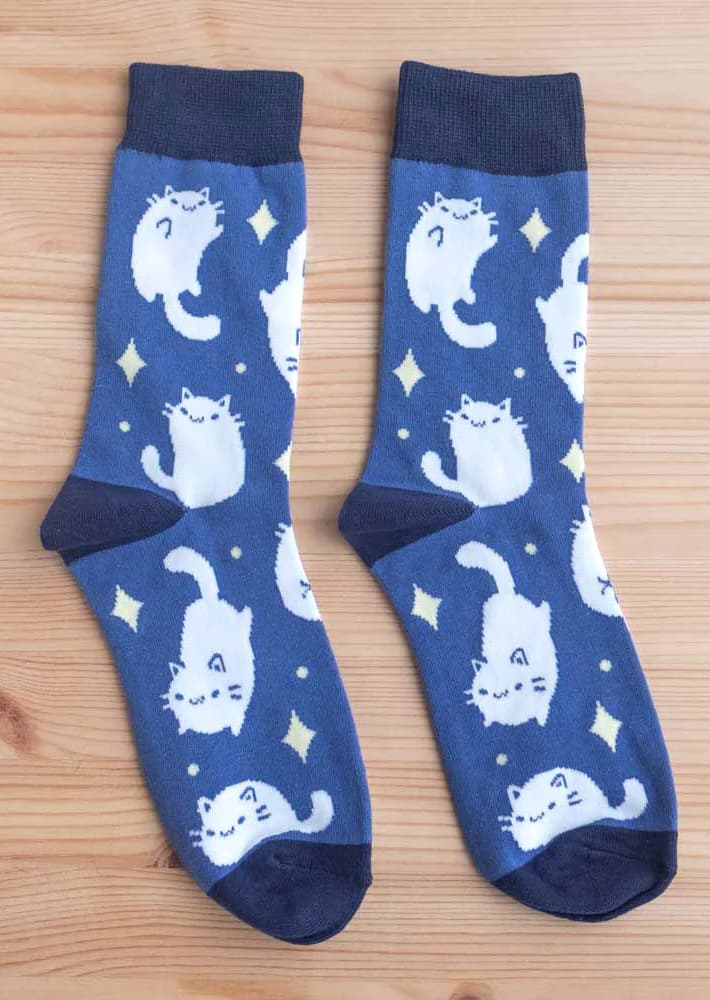 Socks - Starry Cats Size 38-43