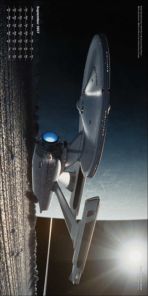 Star Trek Ships of the Line 2027 Wall Calendar