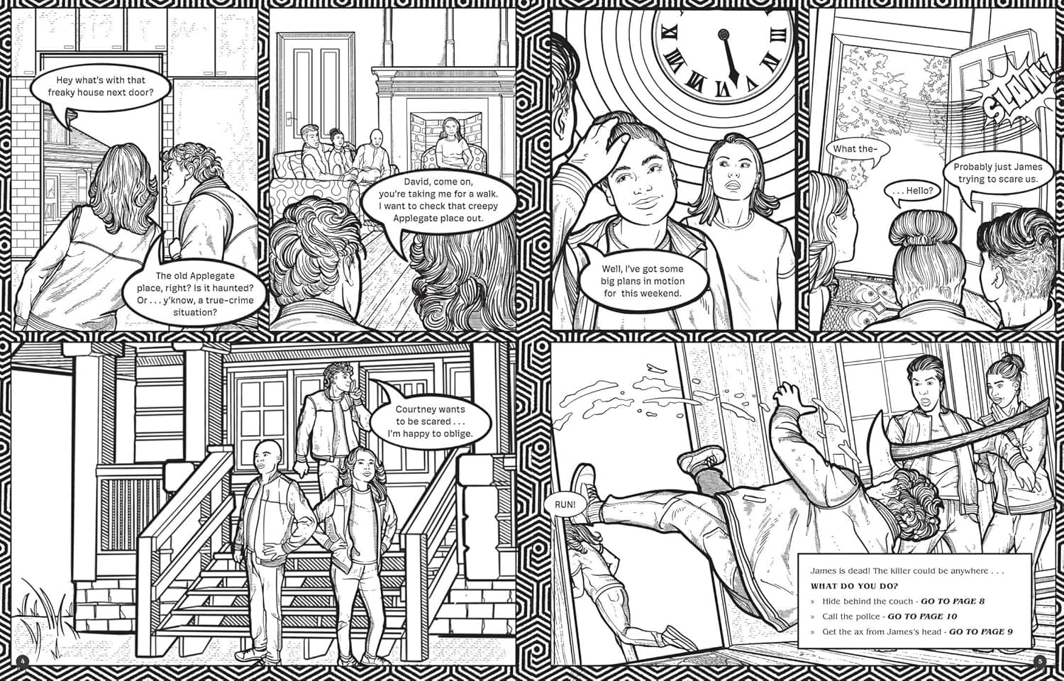 Survive the Night A Killer Coloring Adventure