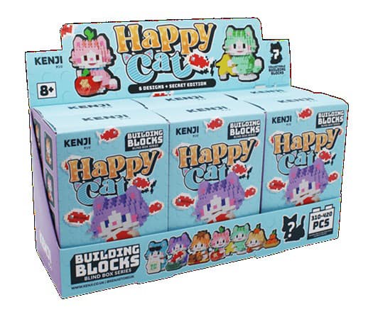 Happy Cat Mystery Building Blocks Kit: 310-420 pcs