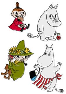 Set of 4 Moomin Pins