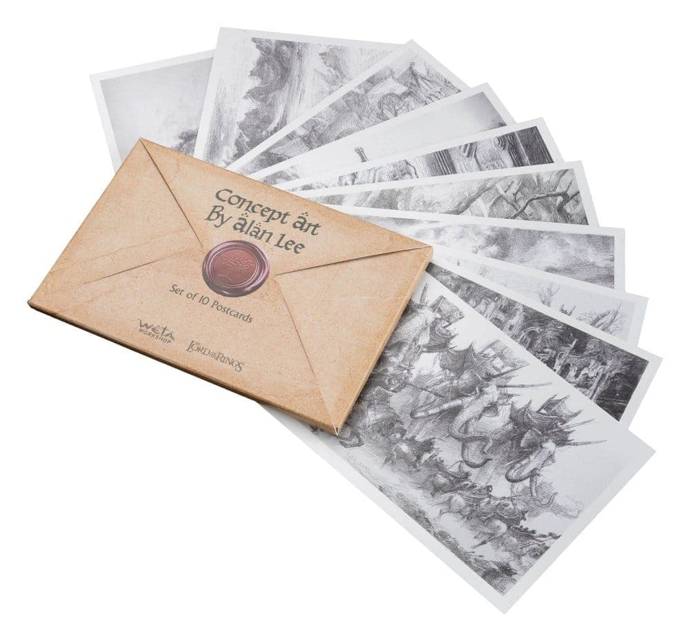 The Lord of the Rings Concept Art by Alan Lee Postcards Set