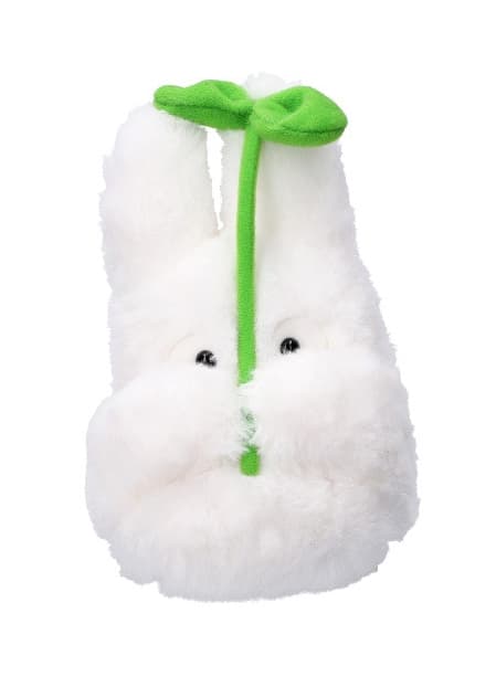 White Totoro w/ Leaf Plush Figure 16 cm