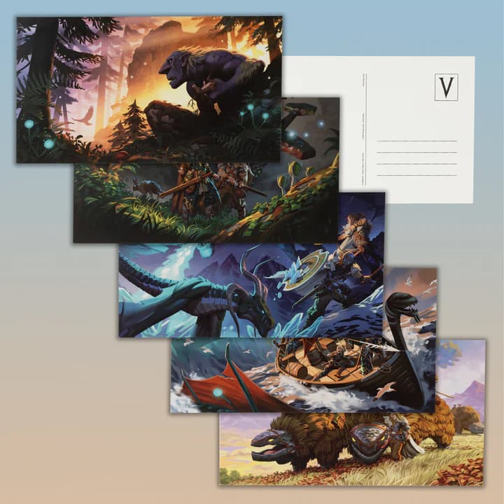 Valheim Postcard Collection 5st - 10,5 cm x 19 cm