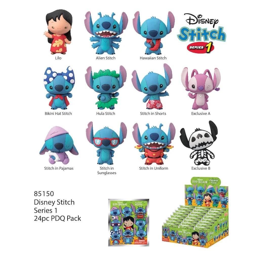 Lilo & Stitch 3D Foam Bag Clips