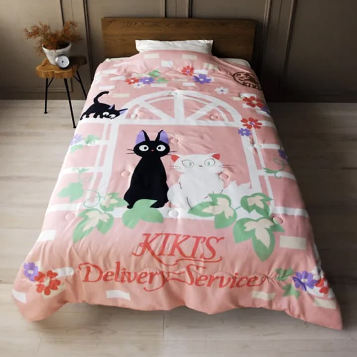 Sweet Pink Jiji Natsu Comforter 183 x 218 cm