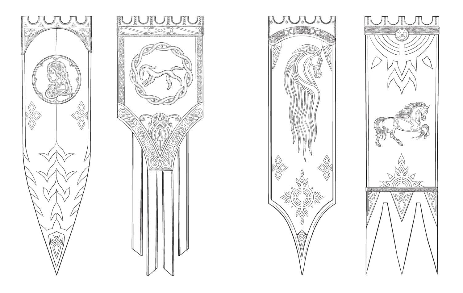 The Lord of the Rings: The War of the Rohirrim Official Colouring Book