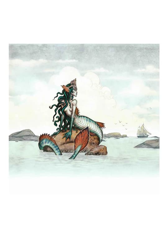 Vykort - Mermaid A6