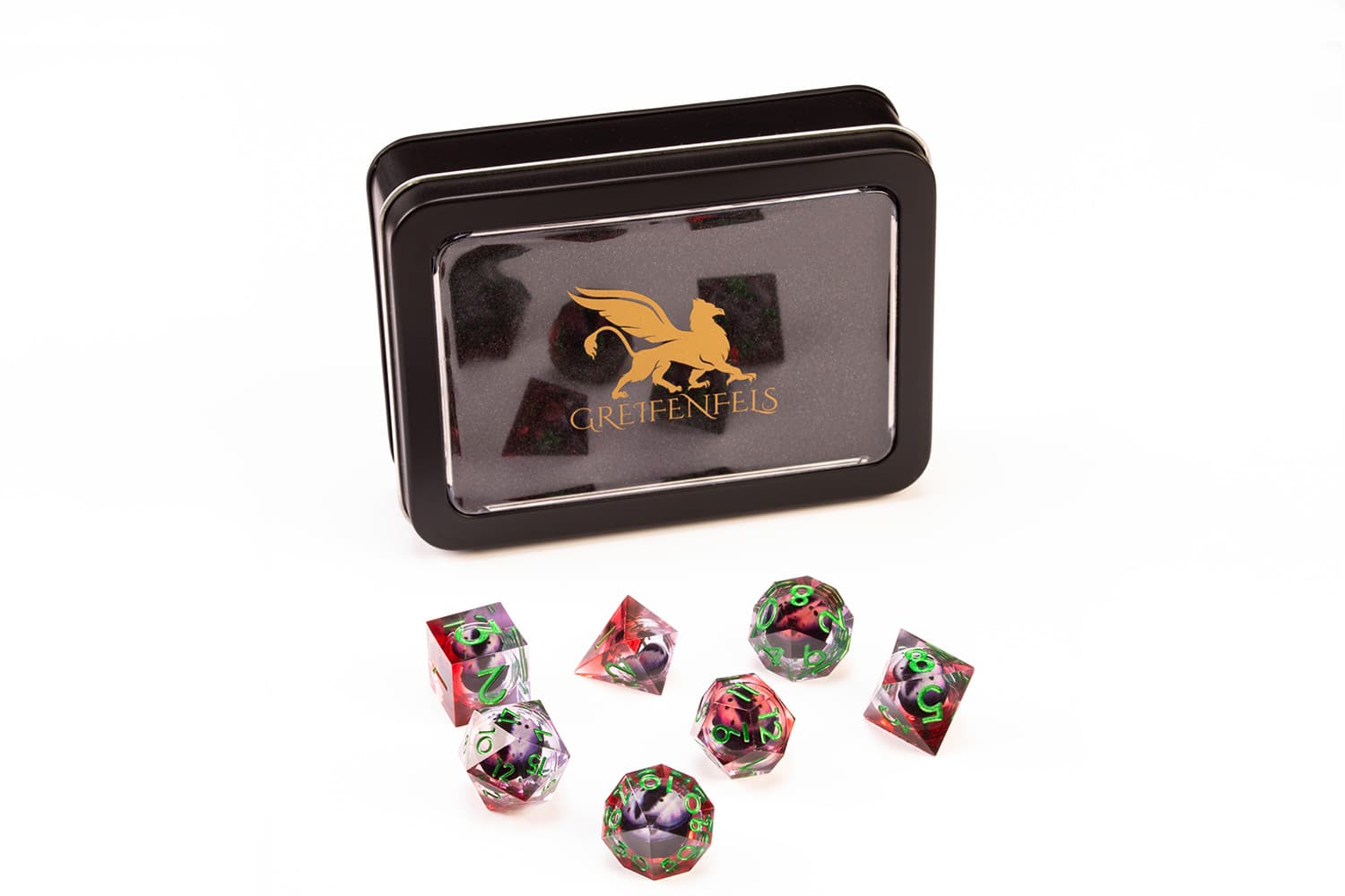Razor Purple/Red Dragon Eye with Green numbers