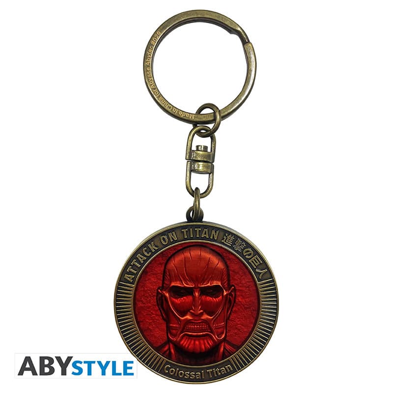 Colossal Titan Medallion Keychain