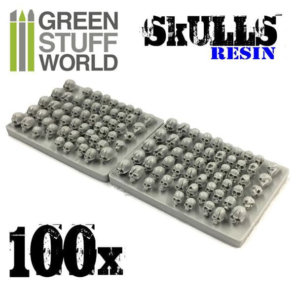 100x Resin Skulls
