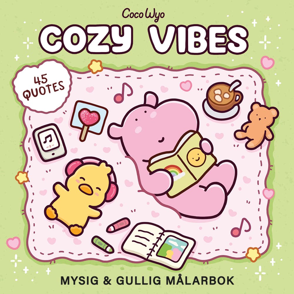 Cozy Vibes : Mysig och gullig Cozy Coloring målarbok