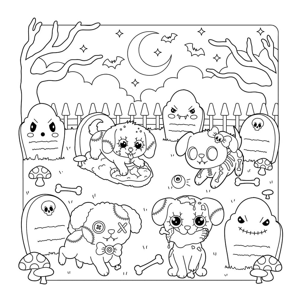 The Creepy Cute Creatures Coloring Book