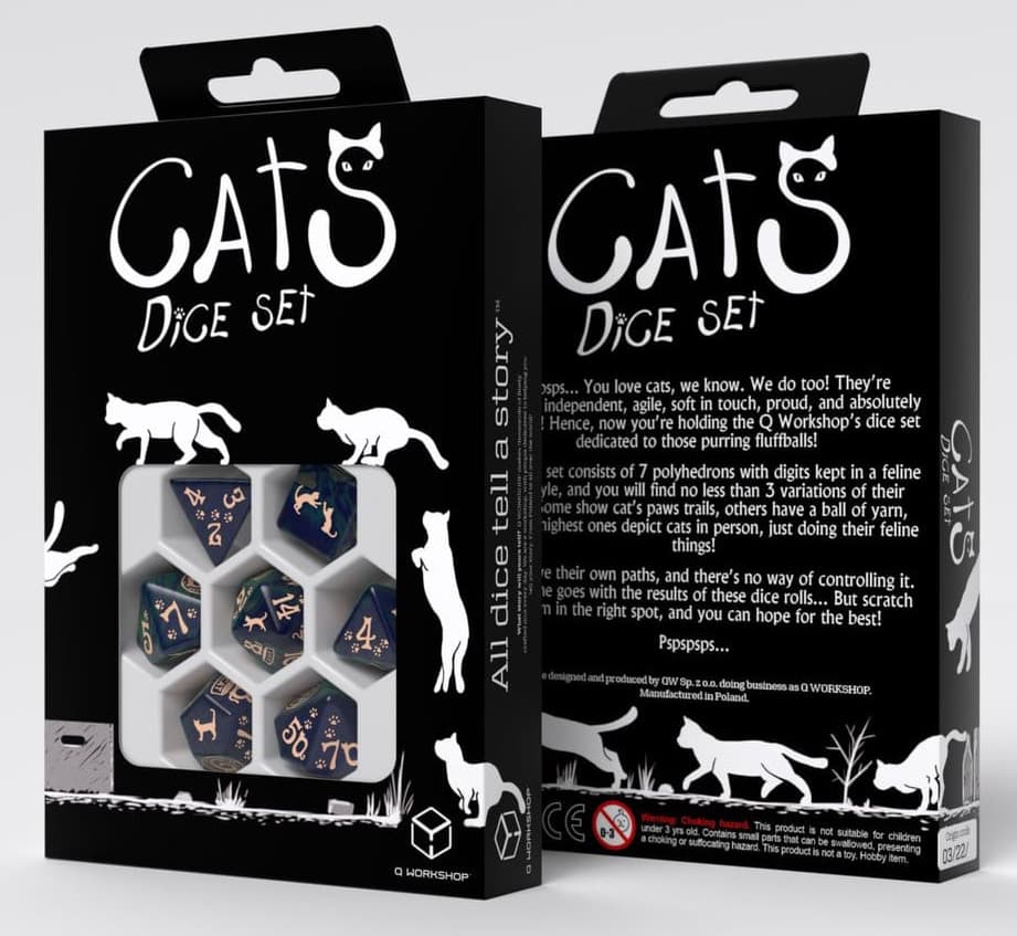 Cats Dice Set - Mittens