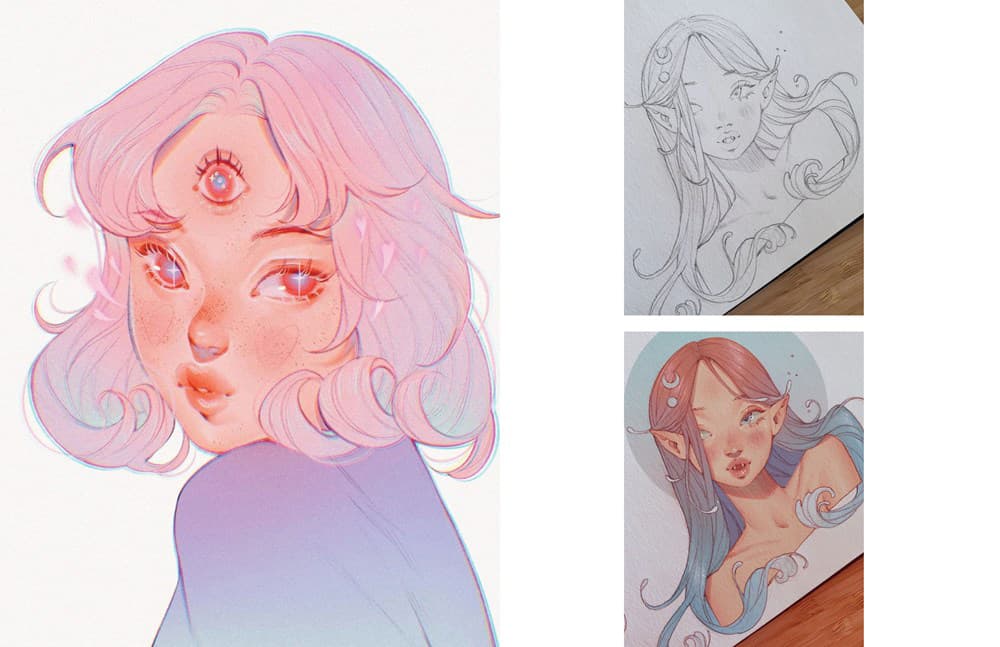 Character Drawing with Alcohol Markers. Draw Manga-Inspired Illustrations