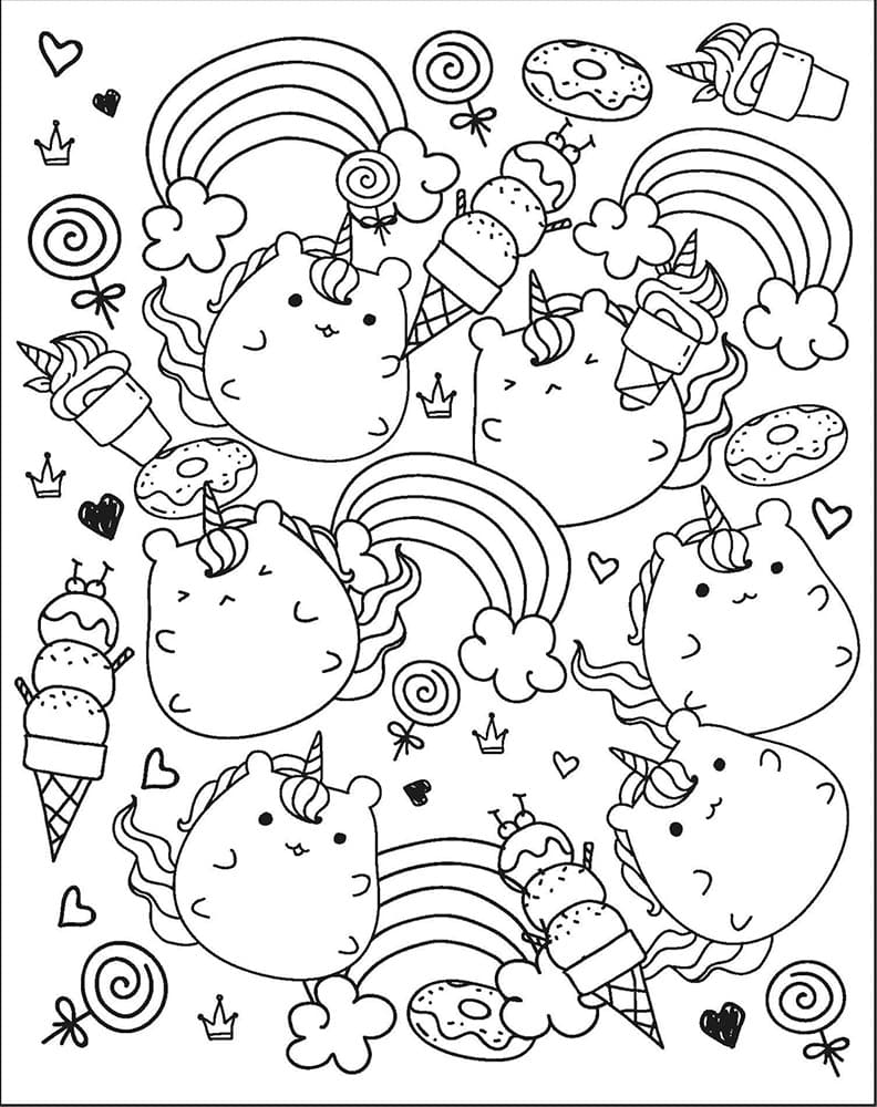 Mangatopia Cupcakes and Kitties: A Cuteness Overload Colouring Book