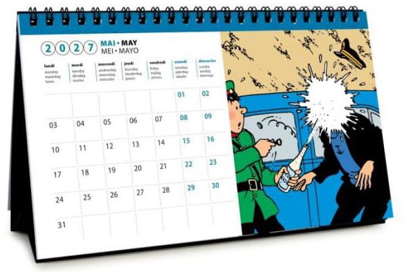 Tintin Small Calendar 2027