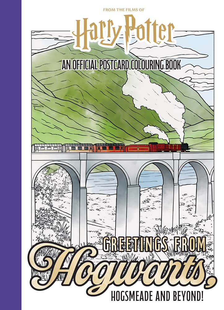 Greetings from Hogwarts, Hogsmeade and Beyond Official Postcard Colouring Book