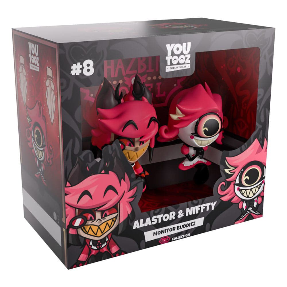 Alastor & Niffty Monitor Buddiez Vinyl Figures