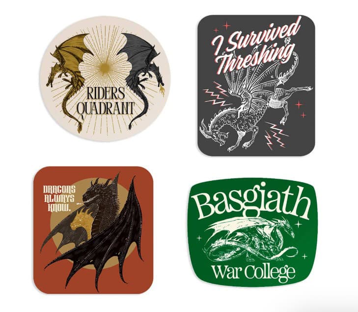 Dragon Rider Vinyl Stickers - Set of 4