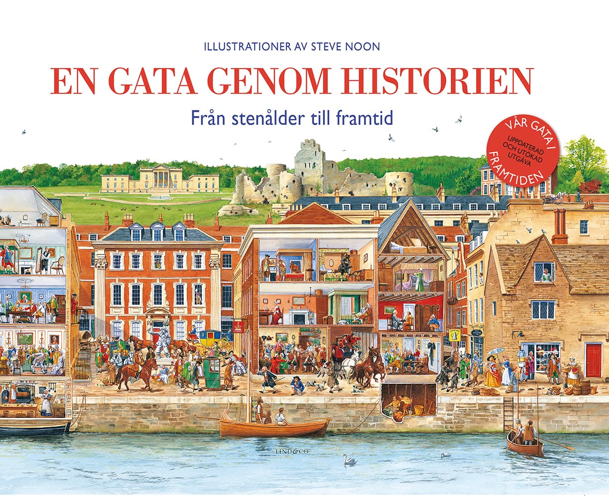 En gata genom historien från stenålder till framtid
