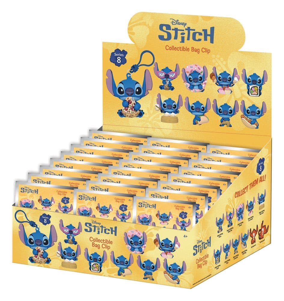 Stitch 3D Foam Bag Clips Series 8