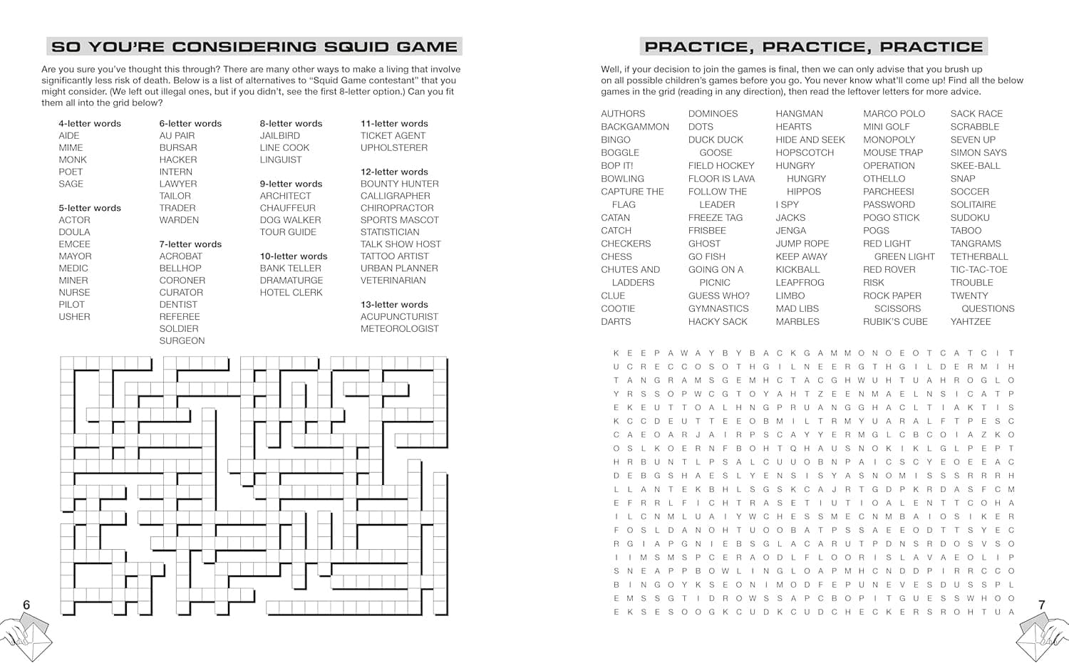 The Squid Game Book of Games The Official Netflix Puzzle Book