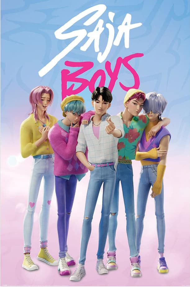 #V3 KPop Demon Hunters Saja Boys Maxi Poster