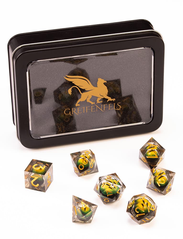 Razor Green Dragon Eye Gold Numbers