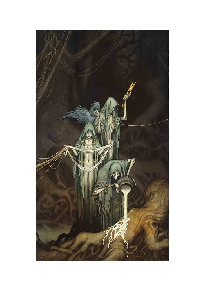 Vykort - The Norns A6