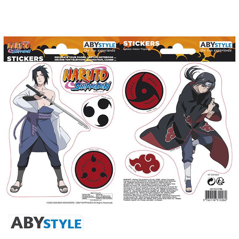 Stickers 2 sheets - Sasuke/ Itachi