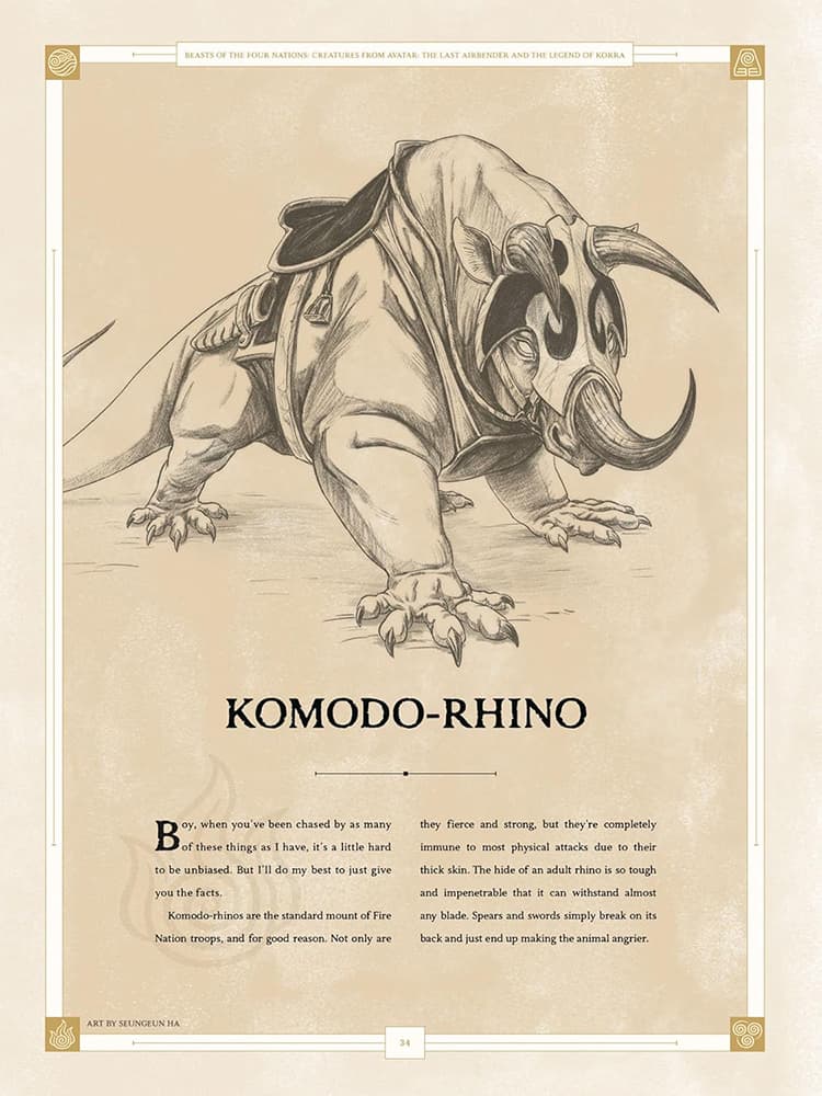 Avatar: Beasts of the Four Nations. Creatures from Avatar and Legend of Korra