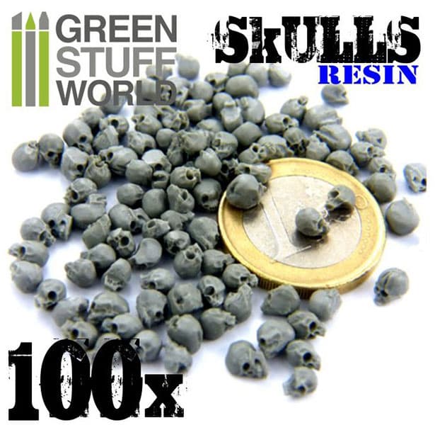 100x Resin Skulls