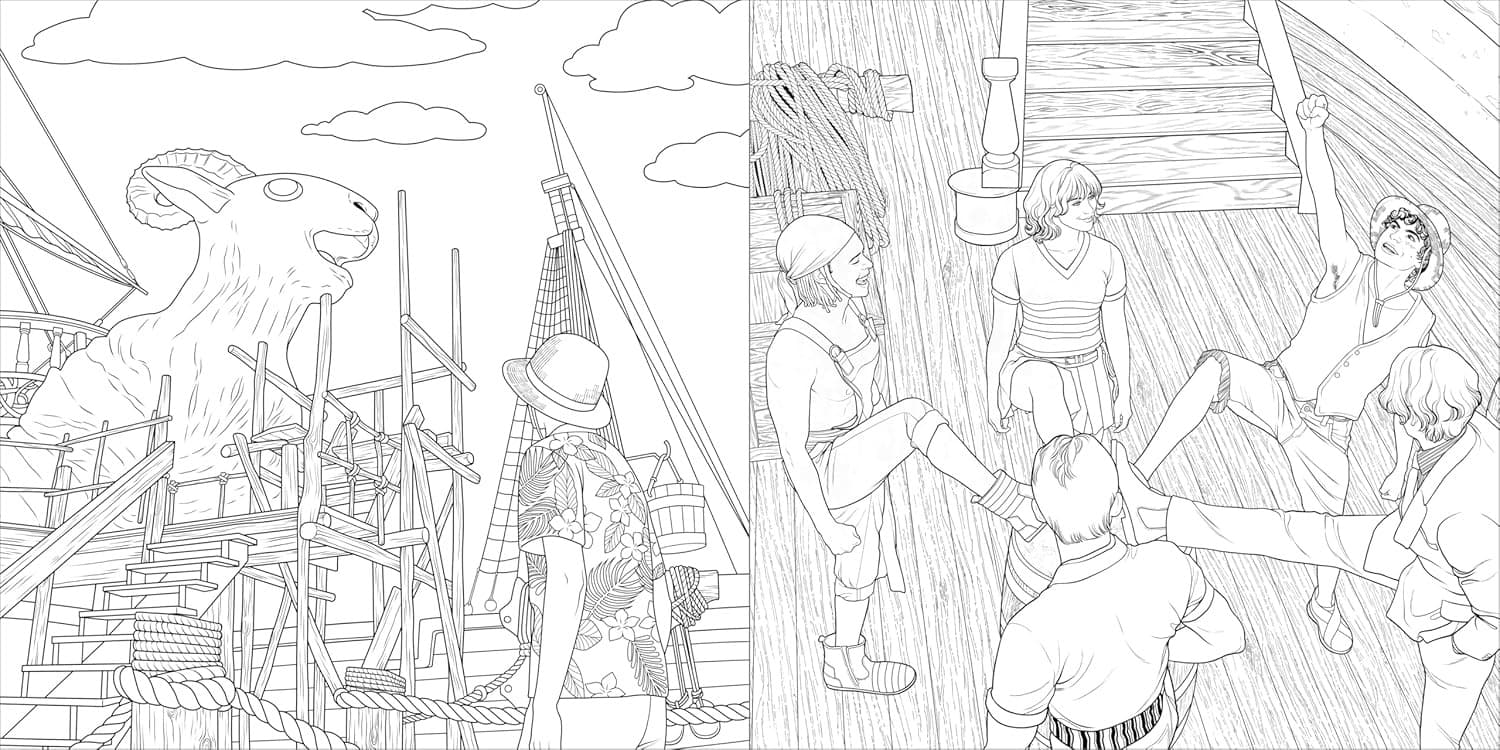 One Piece: The Official Live Action Coloring Book