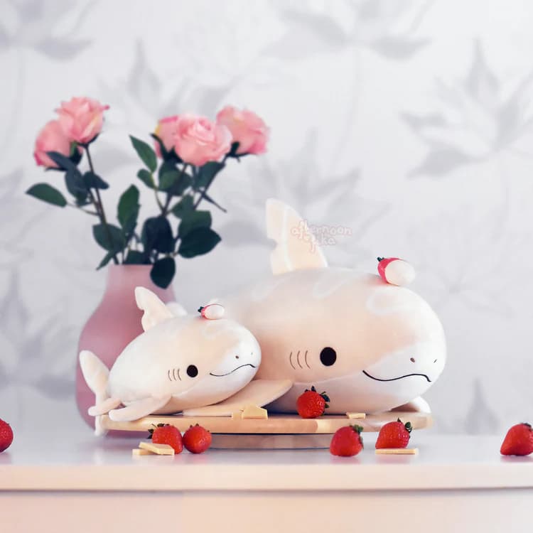 Greta the Great White Choco Shark Plush 50 cm
