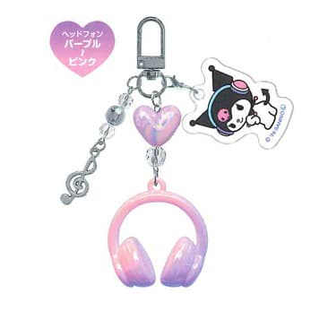 Kuromi Headphones Mascot Charm