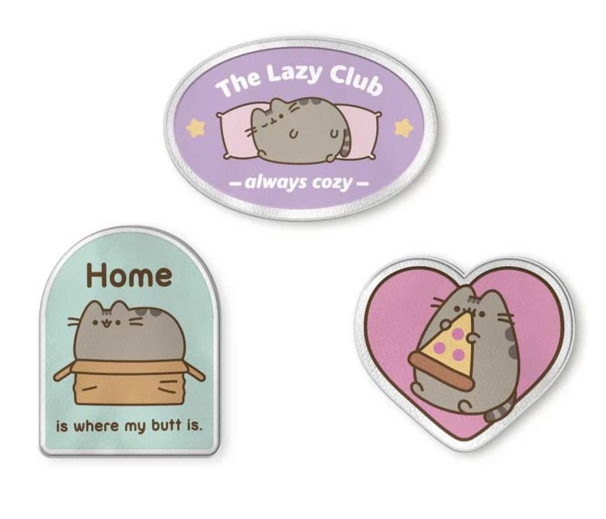Pusheen the Cat - Iron On - 3 Patch Set