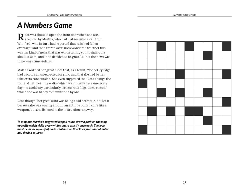 The Murder Mystery Club Puzzle Book: A Front-page Crime